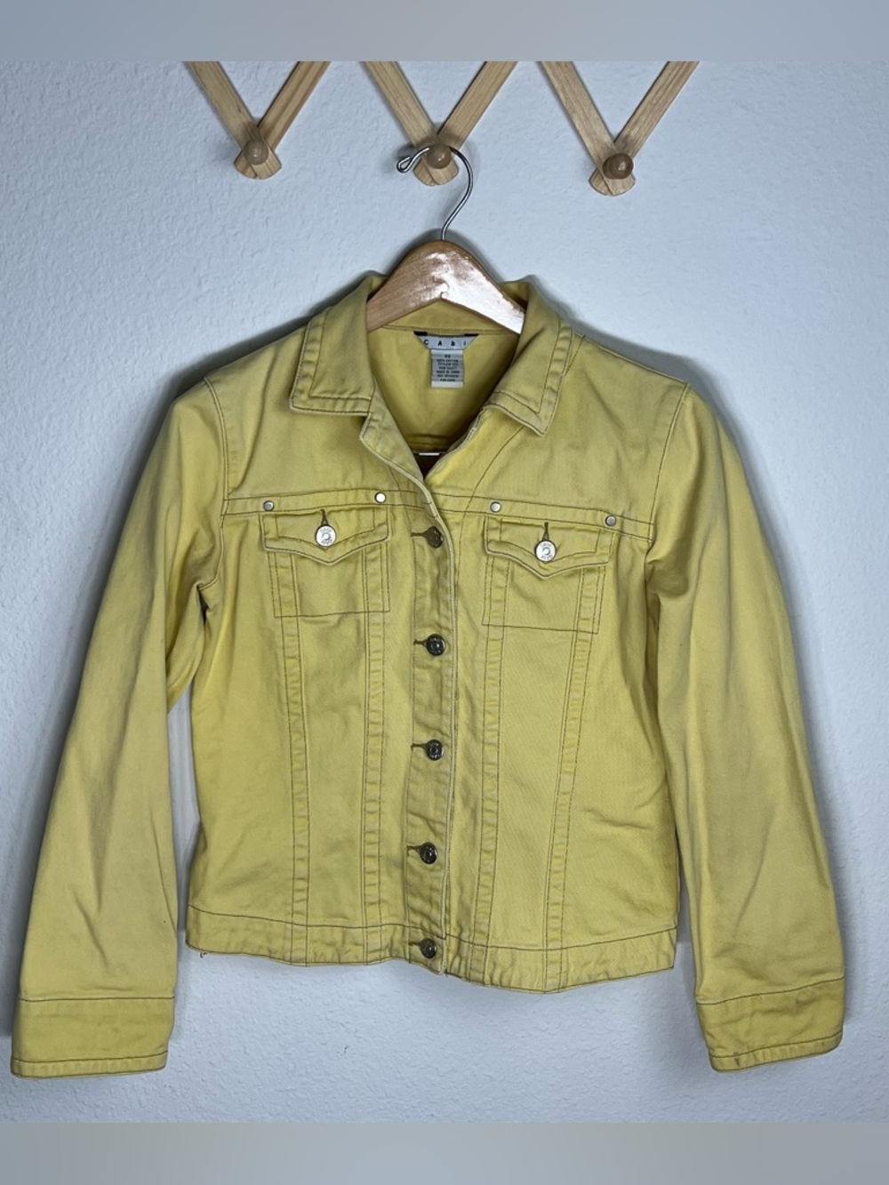CABI • yellow jean jacket